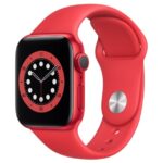 Smart Watch 6 Series HW22 Fitness Tracker - Red Aluminum Case with Sport Band
