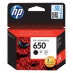 Genuine HP 650 CZ101AE Black Printer Ink Cartridge