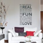 Family Quote Wall Decal Grey 50x90 centimeter SYW-103