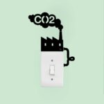 CO2 Switch Wall Decal  10x10 cm