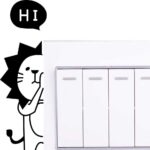 Baby Lion Switch Wall Decal Sticker 10x10 cm