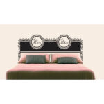 His & Hers Headboard Wall Decal 100 x 60 cm