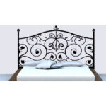 Rot Iron Style Headboard Wall Decal 150 cm x 60 cm
