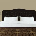 Soft Black Headboard Wall Decal