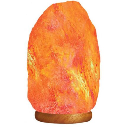 Himalayan Rock Salt Lamp 12 inches Wooden Base - emarkiz-com.myshopify.com