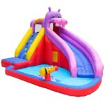Hippo Inflatable Bouncy Castle Water Play Slide