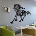 Horse Design Wall Sticker 85 x 90 cm