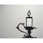 Lamp Glow Switch Wall Decal Sticker 10x10 cm