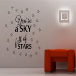 Quotes Wall Decal Sky Full of Stars - 50x50 cm