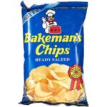 Bakeman's Natural Lightly Salted Potato Chips 100g