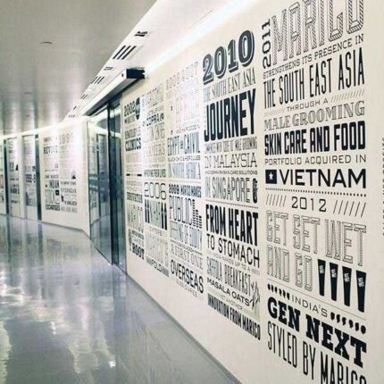Wall Collage Quotes Decal for Office Home - 100 x 170 cm
