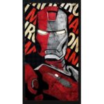 Avengers Iron Man Super Hero Pop Art Wall Poster With Frame - 40 x 55 cm