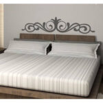 Headboard Waterproof Wall Sticker Grey - 118x60 cm