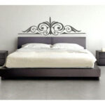 Headboard Waterproof Wall Sticker Grey - 118x90 centimeter