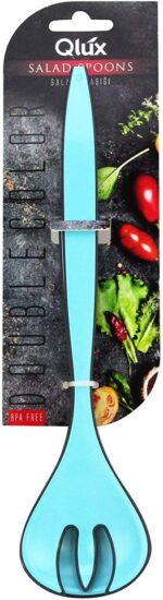 QLux Double Color Spoon - Set of 2 Pcs - Turquoise - Image 2