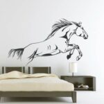 Horse Wall Decal Sticker Black - 100x60 cm