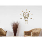 Good Idea Bulb Wall Decal 60 x 40 cm