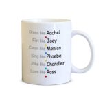 FRIENDS Characters Coffee Mug White/Black - 11 oz