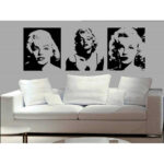 Marilyn Monroe Wall Decal 120x50 cm