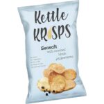 Kettle Krisps Potato Chips Sea Salt with Crushed Pepper 120g