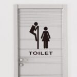 Peeping Tom Wall Sticker Black - 50x40 cm