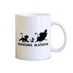 Hakuna Matata Printed Coffee Mug White/Black - 11 oz