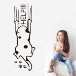 Dog Scratch Help Wall Decal 100 x 50 cm