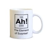 The Element Of Surprise Printed Mug White/Black - 11 Oz