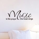 Music Design Wall Sticker Black - 90x60 cm