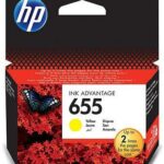 Genuine HP 655 CZ111AE Yellow Printer Ink Cartridge
