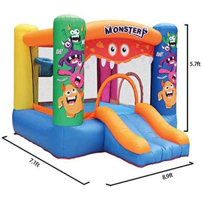 Monster Inflatable Bouncy Castle Kids Outdoor - 270cm x 216cm x 173cm - Image 4