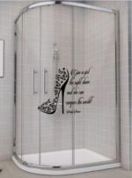 Girl Sandals Wall Sticker - 50x50 cm - Image 2