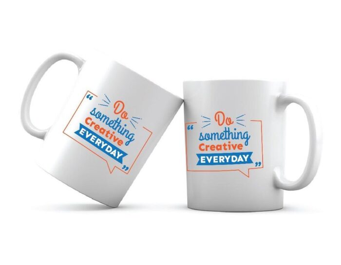 Do Something Creative Everyday Quote Printed Coffee Mug - 11 oz - Image 3