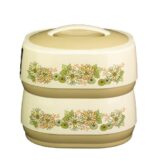 Springs Hot and Cold 2-Layer Food Container, Cream Floral - Image 2