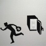 Robber Switch Wall Decal Sticker 10x10 cm