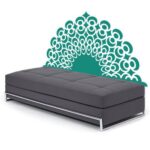 Headboard Waterproof Wall Sticker Blue - 118x100 cm