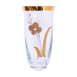 Crystal Hand Painted 22k Gold Plated Vase Gift Set