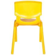 Kids Plastic Modern Chair Yellow - Image 3