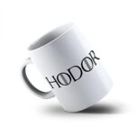 Hodor Game of Thrones Coffee Mug White/Black - 11 oz
