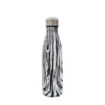 Vaccum Flask Water Bottle Marble White & Black Stainless Steel