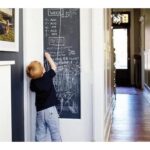 Long Chalk Board Rectangular Decal Sticker 120x40 cm