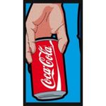 Coca Cola Pop Art Wall Poster With Frame - 40 x 55 cm