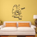 Shower Time Bathroom Kids Wall Decal 30x30 cm
