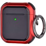 Protective Airpods Case - Airpod 1 and Airpods 2 - Red and Black