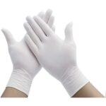 Disposable Latex Gloves Clear White 100Pcs Box Carton (10 boxes) - Small