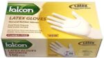 Disposable Gloves Latex White Box of 100 - Medium - Image 3