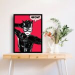 Girl Pop Art Poster With Frame - 40 x 55 cm