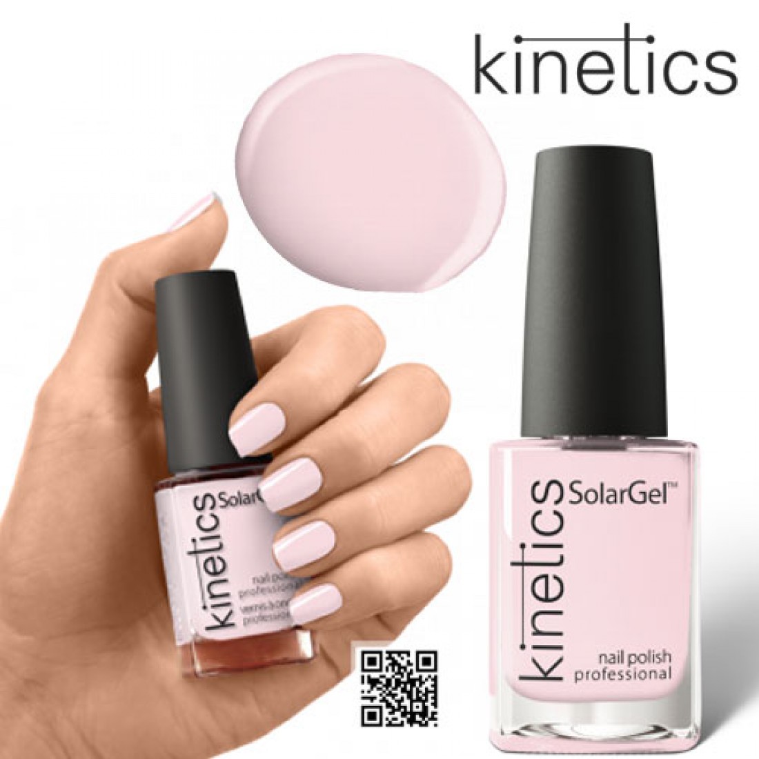 Kinetics422Baby Pink Kinetics SolarGel Professional Nail Polish 422 Baby Pink 15ml - Image 1