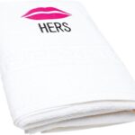 Premium Embroidered Hand Towel HERS WITH LIPS - 50x80cm