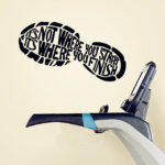 Gym Design Wall Decals Black 40 x 80 centimeter